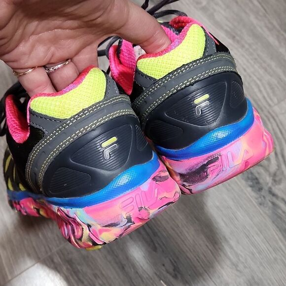 EUC FILA Shadow Sprinter Multi Colored Coolmax Sneakers - Picture 6 of 8